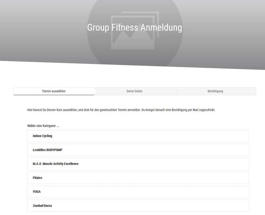 Toschi Fitness - Group Fitness Kurse Übersicht Acuity Scheduling Kursübersicht